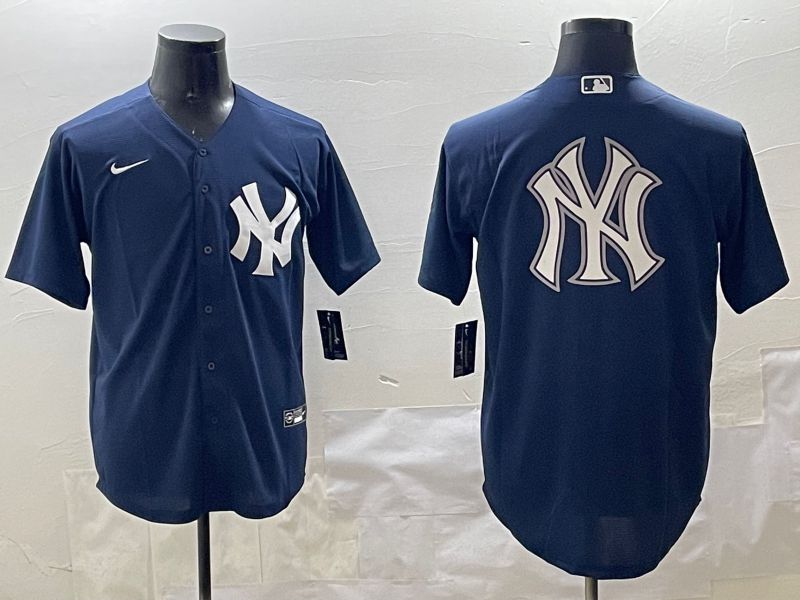 Men New York Yankees Blank Black Game 2025 Nike MLB Jersey style 13